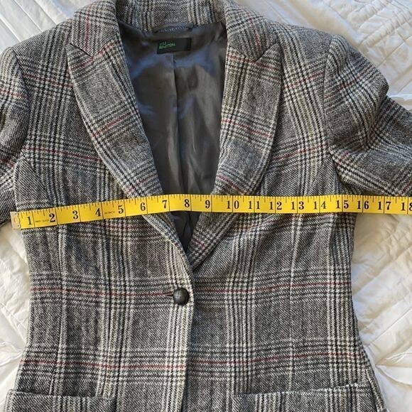 Benetton Houndstooth Blazer  - Picture 7 of 12